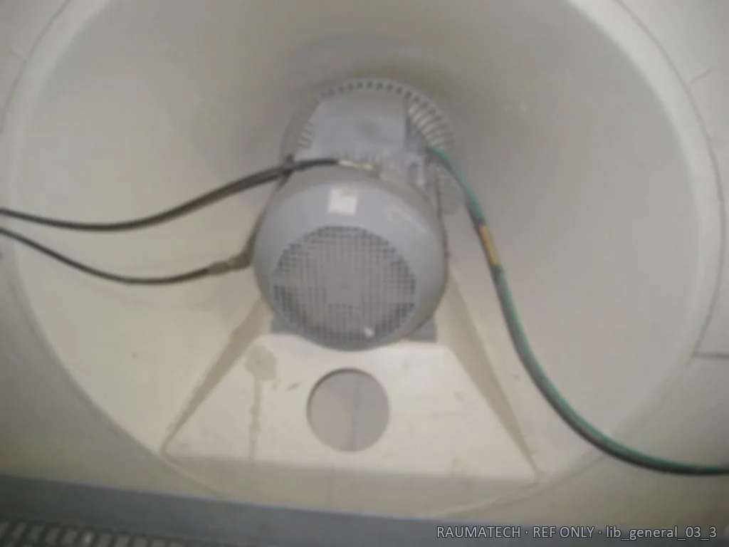 Fan motor inside casing