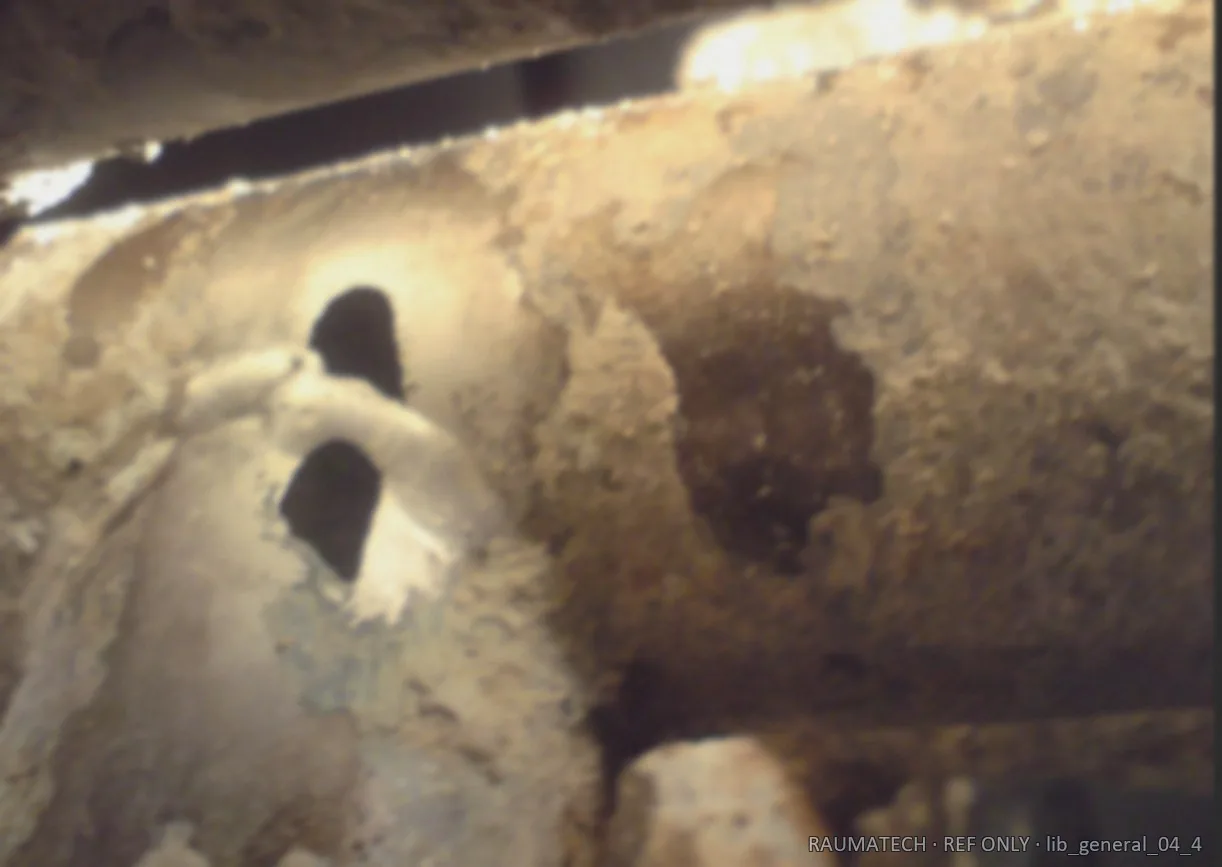 Hole-wear close-up